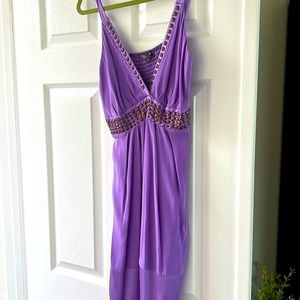Purple with bronze metal studs! Cocktail dress